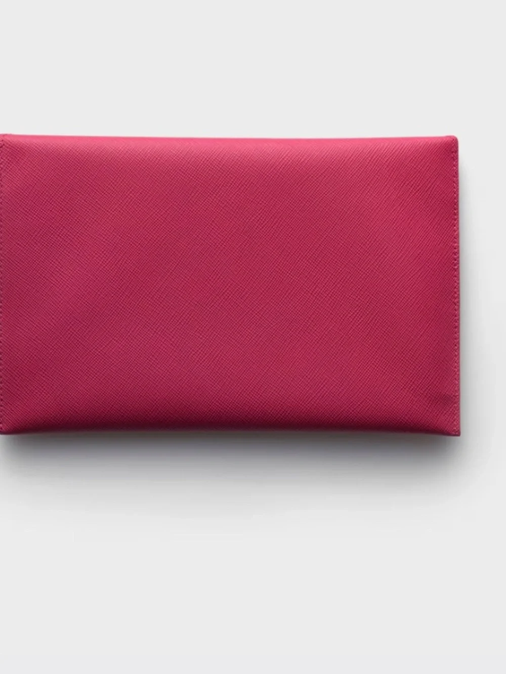 Prada leather envelope clutch